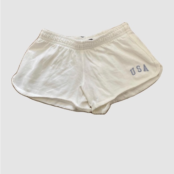 BRANDY MELVILLE white USA sweat shorts - Picture 4 of 6